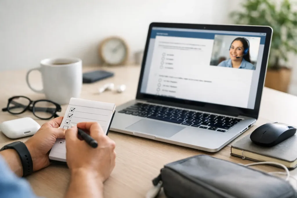 Exam Day Checklist for Candidates Taking Online Tests
